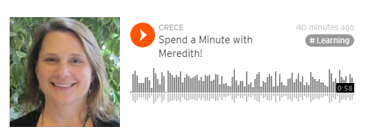 Read more about the article Spend a Minute with Meredith!